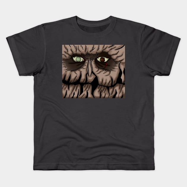 Cara zombificada Kids T-Shirt by Super-TS